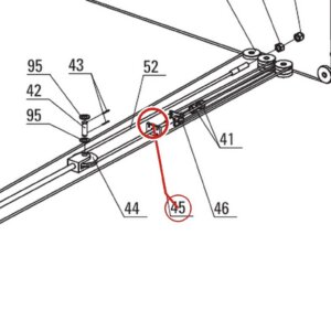 Direct Lift DP8-3001 Cable Lock Plate A for 8K 4-Post Parking Lifts (PP8 Plus & PP8 Plus Long) parts diagram