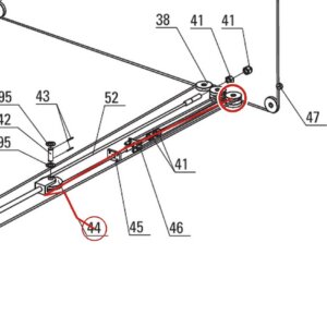 Direct Lift DP8-3005 Cylinder Pulley 5.8" Dia. Cable Sheave for 8K 4-Post Parking Lifts (PP8 Plus & PP8 Plus Long) parts diagram