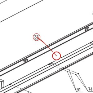 Direct Lift DP8-3100 Powerside Runway Weldment (Mainside w/ Cylinder) for 8K 4-Post Parking Lifts (PP8 Plus) parts diagram