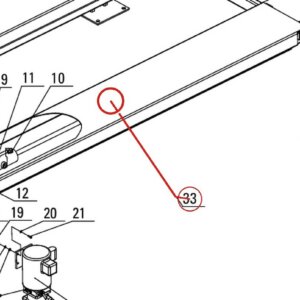 Direct Lift DP8L-3100 Runway Weldment, Driving Side for PP8 Plus Long 8,000 lb Four-Post Lift parts diagram