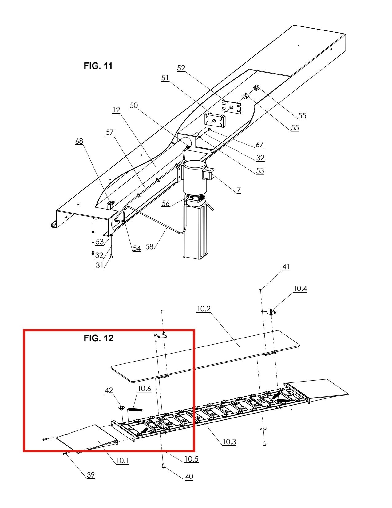 Direct Lift / Forward Lift B73-1B Floating Bearing for Alignment Lift Runways (44 per Runway) parts diagram (location)