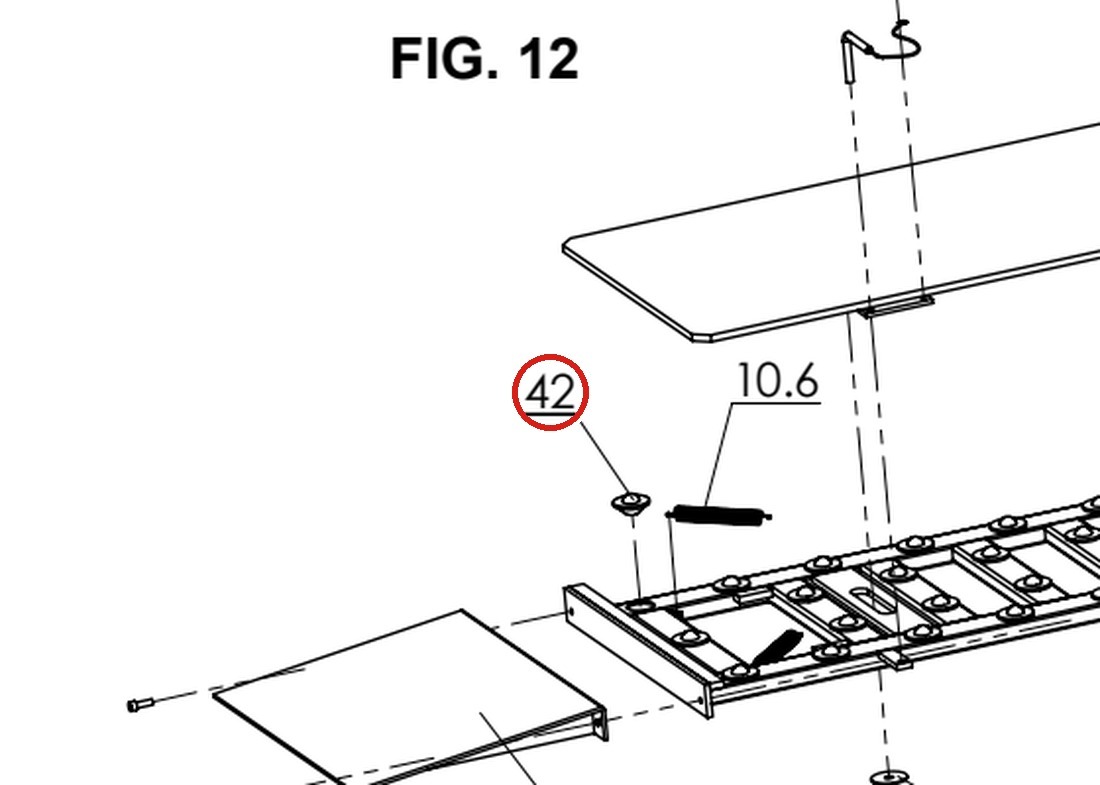Direct Lift / Forward Lift B73-1B Floating Bearing for Alignment Lift Runways (44 per Runway) parts diagram