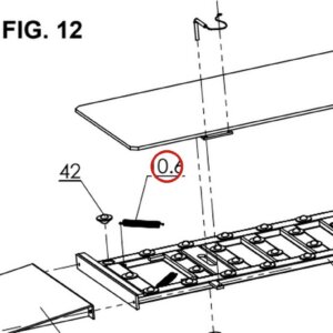 Direct Lift H4B-7107 Spring for Pro 14F 14,000 lb Lift and Older Forward Lift Alignment Models parts diagram