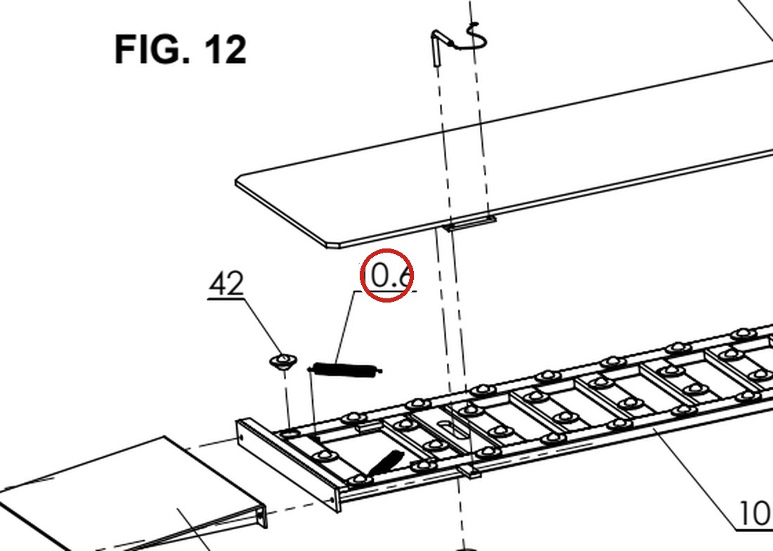 Direct Lift H4B-7107 Spring for Pro 14F 14,000 lb Lift and Older Forward Lift Alignment Models parts diagram