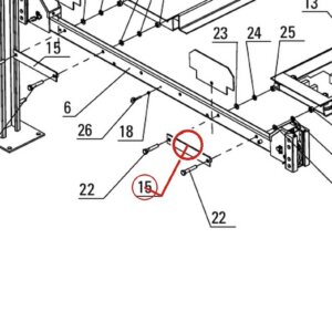 Direct Lift H4D-5000 Stop Plate Bracket for 7K, 8K & DP-7 4-Post Parking Lifts parts diagram