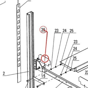Direct Lift H4D-5001 Car Stop Plate (Wheel Stop) for 7K, 8K & DP-7 4-Post Parking Lifts parts diagram