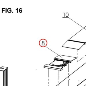 Direct Lift H4P-8000 Turn Table Assembly for Pro 14F 14,000 lb 4-Post Alignment Lift parts diagram