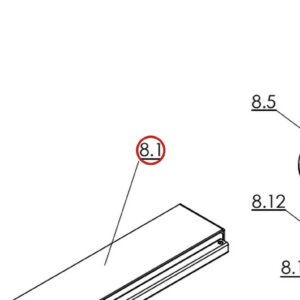 Direct Lift H4P-8200 Turn Table Front Block for Pro 14F 14,000 lb 4-Post Lift parts diagram