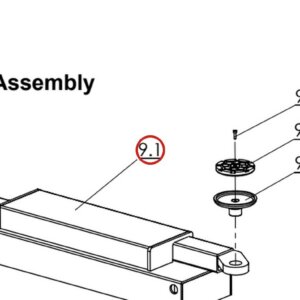 Direct Lift H4P-9100 Top Cover for RJ70 Rolling Jack – Pro 14F 4-Post Lift parts diagram
