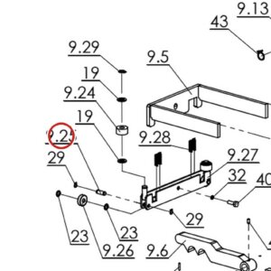 Direct Lift H4P-9403 Spring / Shaft for RJ70 Rolling Jack – Pro 14F 4-Post Lift parts diagram