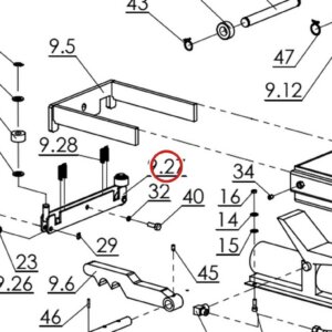 Direct Lift H4P-9410 Moving Structure for RJ70 Rolling Jack – Pro 14F 4-Post Lift parts diagram