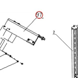 Direct Lift H4P-R3101 Angle Iron (Wheel Chock Accessory) for Pro Park 8 Plus 4-Post Lifts parts diagram