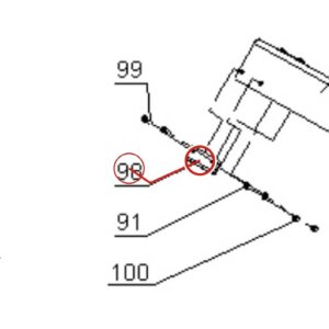 Direct Lift H4P-R3102 Rubber Pad (Wheel Chock Accessory) for Pro Park 8 Plus 4-Post Lifts parts diagram