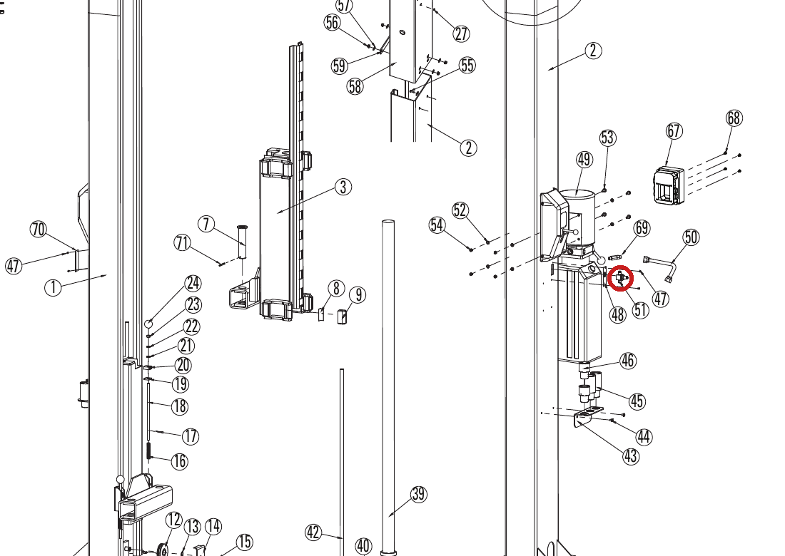 Direct Lift HPRO-Y002 Hydraulic T-Fitting for PRO9D 9K & DL9 2-Post Lifts