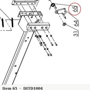 Direct Lift NH4D-1004 Torsion Spring A (Latch Spring) - 7K/8K/9K 4-Post Parking Lifts - parts drawing detail
