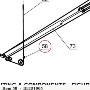 Direct Lift NH4D-1005 Cable Sheave B (Plastic Pulley) - 9K Parking Wider V & PP9+ 9K 4-Post - parts drawing detail