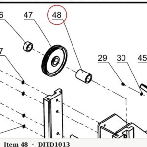 Direct Lift NH4D-1013 Bushing B - 9K Parking Wider V & PP9+ 9K 4-Post - parts drawing detail