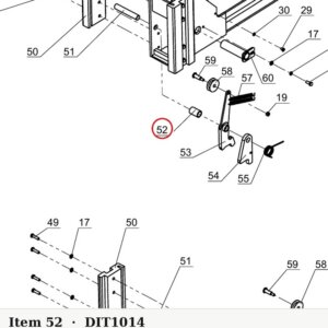 Direct Lift NH4D-1014 Bushing C - 9K Parking Wider V & PP9+ 9K 4-Post - parts drawing detail