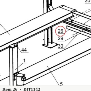 Direct Lift NH4D-1142 Cover Plate C - 9K Parking Wider V & PP9+ 9K 4-Post - parts drawing detail