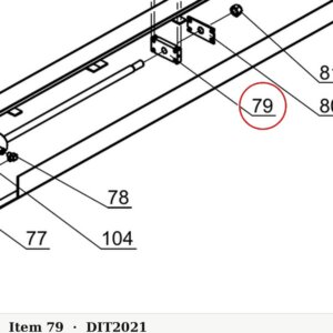 Direct Lift NH4D-2021 Cable Lock Plate A - 9K Parking Wider V & PP9+ 9K 4-Post - parts drawing detail