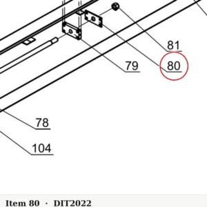 Direct Lift NH4D-2022 Cable Lock Plate B - 9K Parking Wider V & PP9+ 9K 4-Post - parts drawing detail