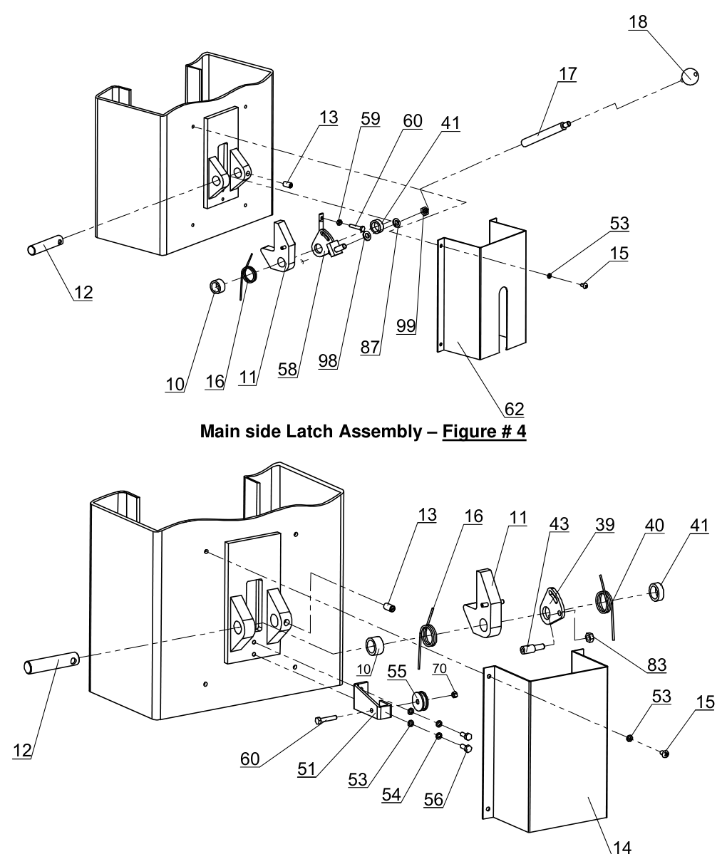 direct-lift-pv10-10k-slave-side-latch-assembly-parts-diagram-v3 Direct Lift PV10 10K Slave Side Latch Assembly