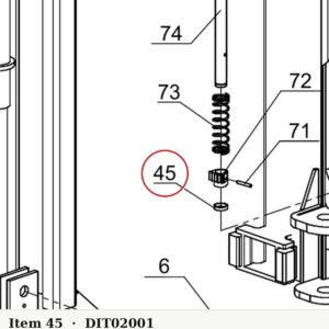 Direct Lift PV10-2001 Pipe - Pro 10 / PRO-V10 / PV10 2-Post 10K Lift - parts drawing detail
