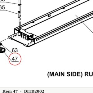 Direct Lift SH4D-2002 Cable Sheave for PP9+ 9K 4-Post & 9K Parking Lift - parts drawing detail