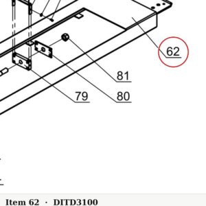 Direct Lift SH4D-3100 Driver Side Runway (Main Side) for PP9+ 9K 4-Post & 9K Parking Lift - parts drawing detail