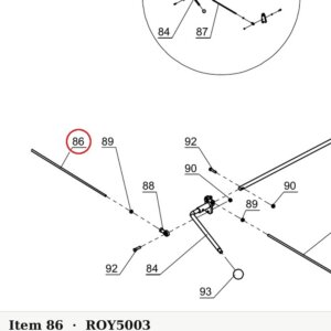 Direct Lift SH4D-5003 Connecting Rod A 94.2" - PP9+ 9K 4-Post Safety Latch Linkage - parts drawing detail