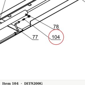 Direct Lift SH4D-9200G Flow Restrictor Fitting 1.8 (Throttle) - PP9+ 9K 4-Post Hydraulics - parts drawing detail