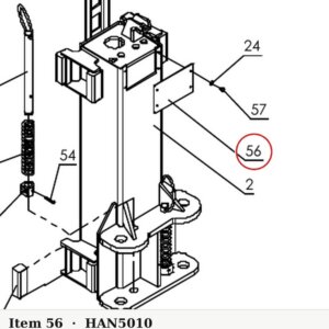 Direct Lift V12TP-5010 Board Cover for PV10 / PRO10 10K & I12 Two-Post Lifts - parts drawing detail