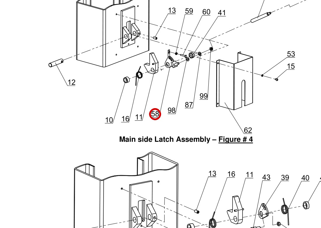 Direct Lift 30500-5001(B)-26G1 Cam Plate Main Side for PROV12 / PRO12 TP / PV12 Lock Assembly
