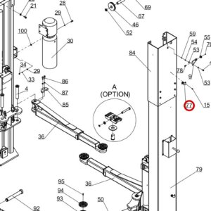 Direct Lift 30400-9056A Hydraulic Hose Clip for 10K 2-Column, PRO10/PROV10 & HR8000 Lifts