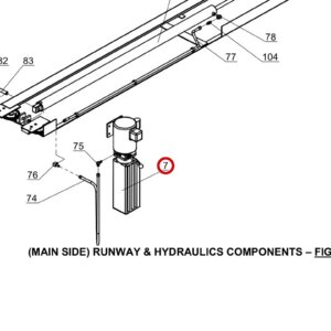 Direct Lift Lift Part 44100 Hydraulic Power Unit, 110V AC - 8K/9K 4-Post Parking & 6K Mid-Rise Lifts