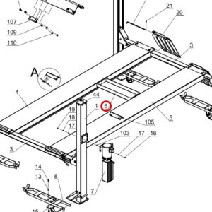 Direct Lift SH4D-8050 Jack Tray / Parts Box - PP9+ 9K 4-Post Ramp; 9K Parking Wider V