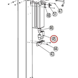Forward Lift 1070922 1.75" Extension Adapter for DL9 / DP10 / I10N 2-Post Lifts parts diagram