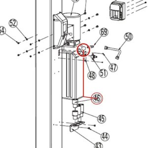 Forward Lift 1070923 3.5" Extension Adapter for DL9 / DP10 / I10N 2-Post Lifts parts diagram