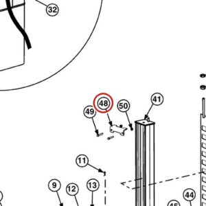 Forward Lift 1400107 O.F. Column Tie Bar - OR14 14K Four-Post Lift parts diagram