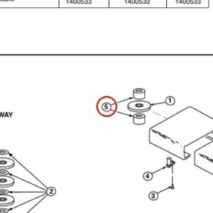 Forward Lift 1400510 Sheave Spacer for OR14 14K 4-Post Lift parts diagram