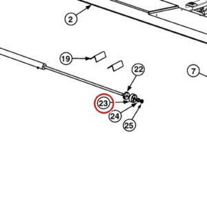 Forward Lift 1400518 Cable Retainer for OR14 14K 4-Post Lift Runways parts diagram