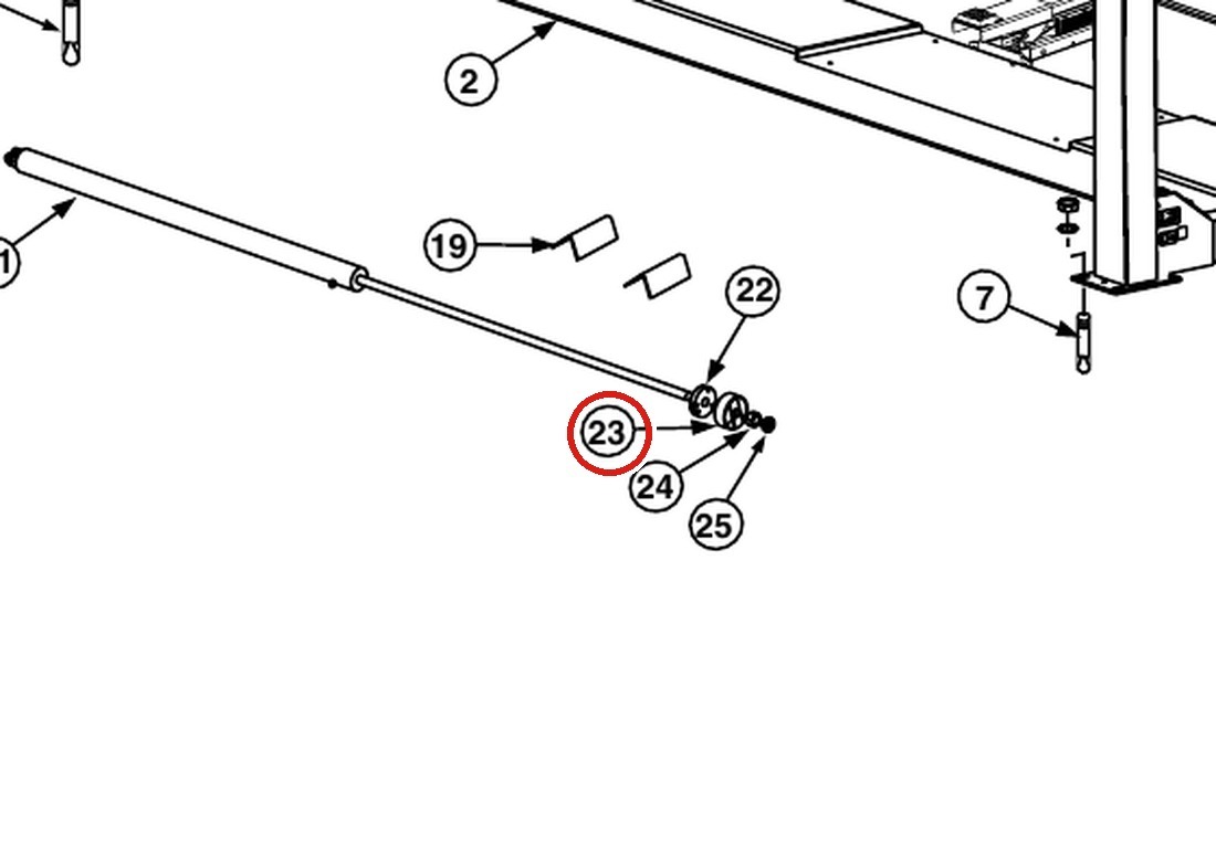 Forward Lift 1400518 Cable Retainer for OR14 14K 4-Post Lift Runways parts diagram