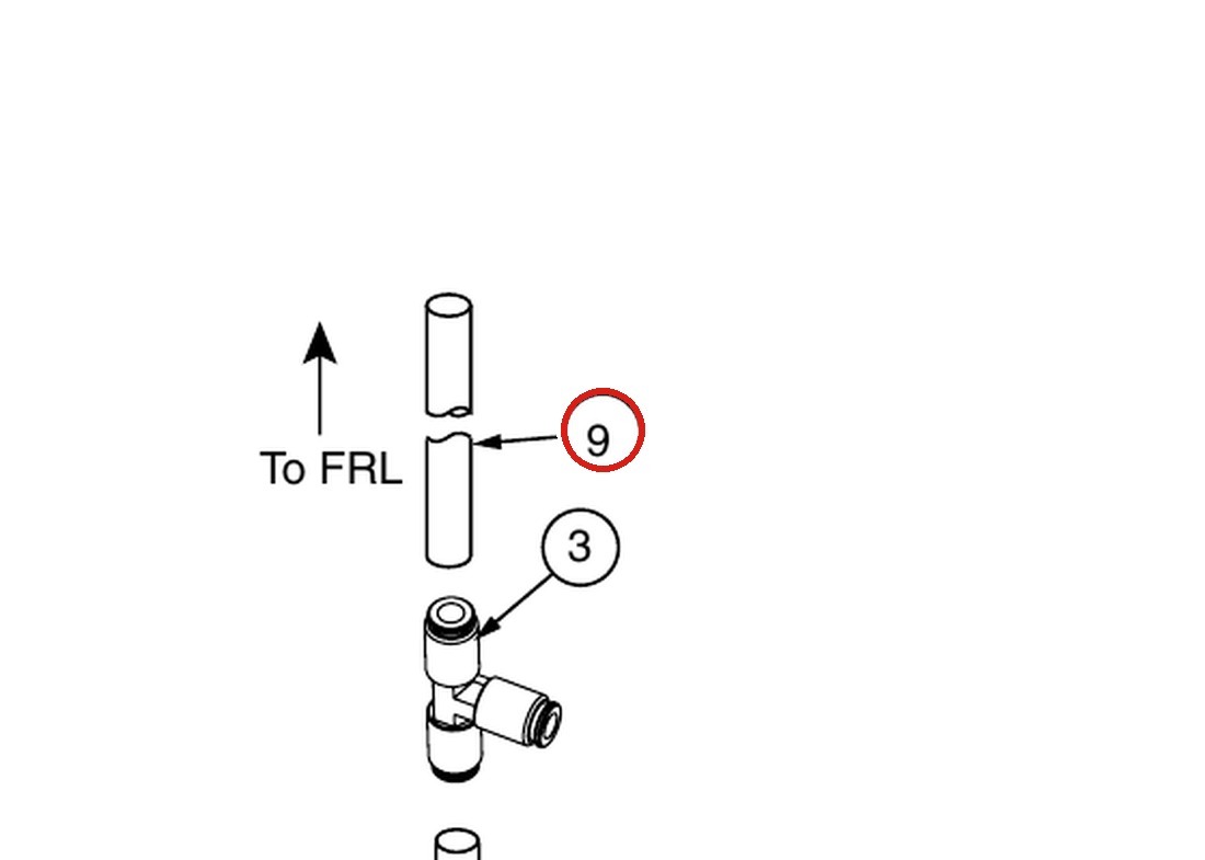 Forward Lift 1400942 3/8" Airline Tubing, 40 ft Roll, for OR14 14K 4-Post Lift parts diagram