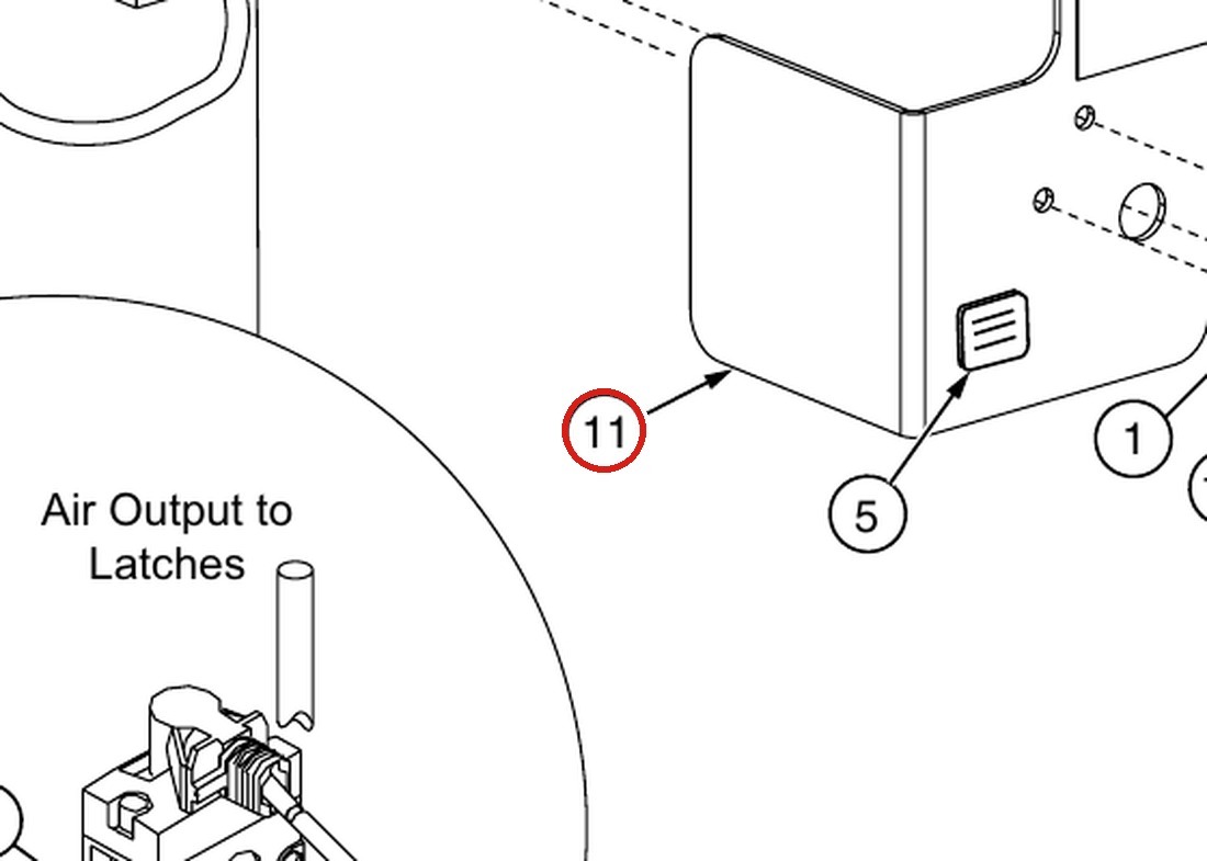 Forward Lift 1400945 Control Bracket (3-Phase) for OR14 14K 4-Post Lift parts diagram