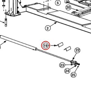 Forward Lift 1400947 Triangular Wheel Chock for OR14 14K 4-Post Lift Runways parts diagram