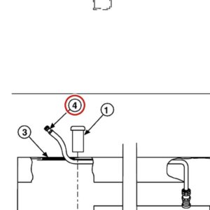 Forward Lift 1400964 Hydraulic Hose for EL2 Model - OR14 14K 4-Post Lift parts diagram
