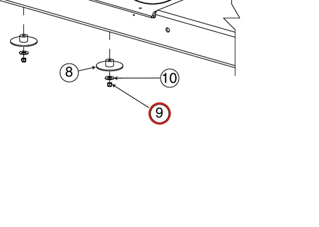 Forward Lift 40703 1/2"-13NC Hex Nylon Insert Lock Nut for TL07, OR14 & Forward Alignment Lifts parts diagram