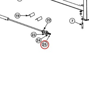 Forward Lift 40773 1-3/8"-6NC Hex Jam Nut for 12K & OR14 14K 4-Post Lift Main Assembly parts diagram
