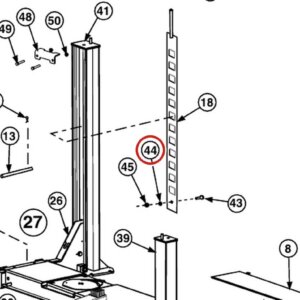 Forward Lift 40782 1/4" USS Flat Washer Plated for 12K & OR14 14K 4-Post Lifts parts diagram
