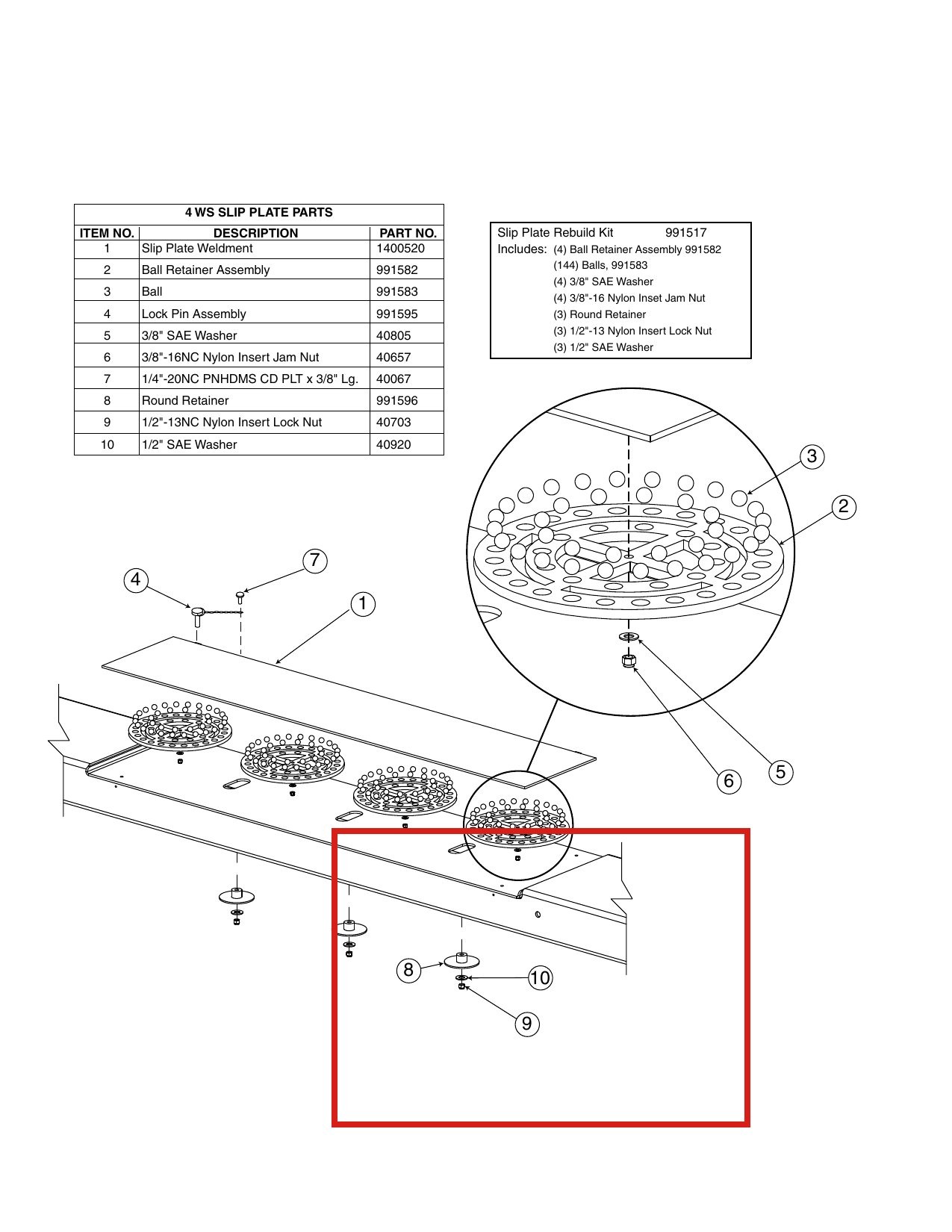 Forward Lift 40920 1/2" SAE Flat Washer for OR14 & Forward Alignment Slip Plate Assemblies parts diagram (location)